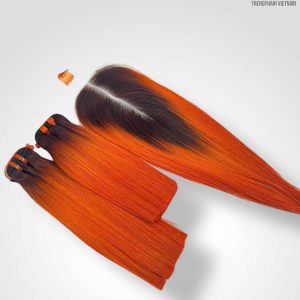 Combo 2 Bundles And 1 Closure 4*4 Vietnames Human Hair