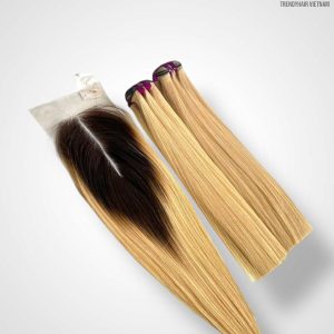 Combo 2 Bundles And 1 Closure 4*4 Vietnames Human Hair