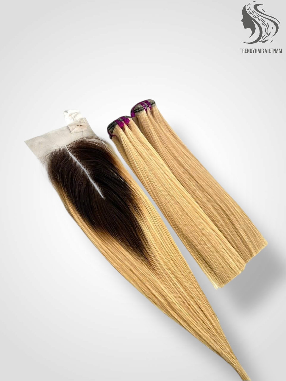 Combo 2 Bundles And 1 Closure 4*4 Vietnames Human Hair