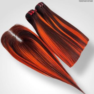 Combo 2 Bundles And 1 Closure 4*4 Vietnames Human Hair