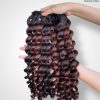 Loose Deep Black Color And Colored Human Hair Bundles 100 Grams