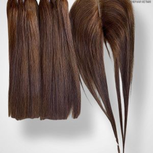 Combo 2 Bundles And 1 Closure 4*4 Vietnames Human Hair
