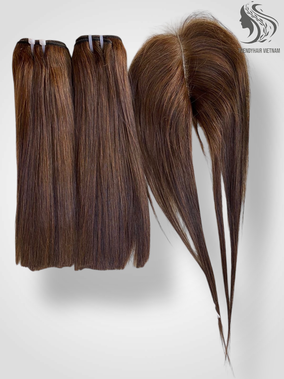 Combo 2 Bundles And 1 Closure 4*4 Vietnames Human Hair