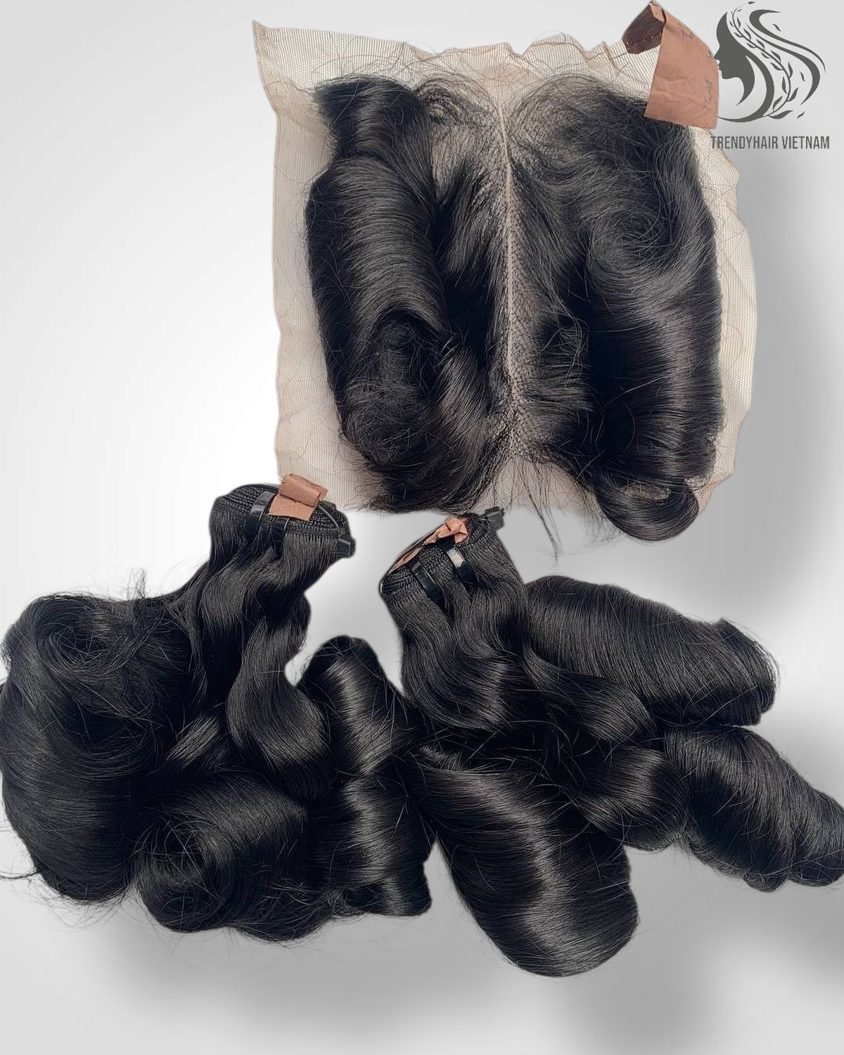 Combo 2 Bundles And 1 Closure 6x6 Vietnames Human Hair
