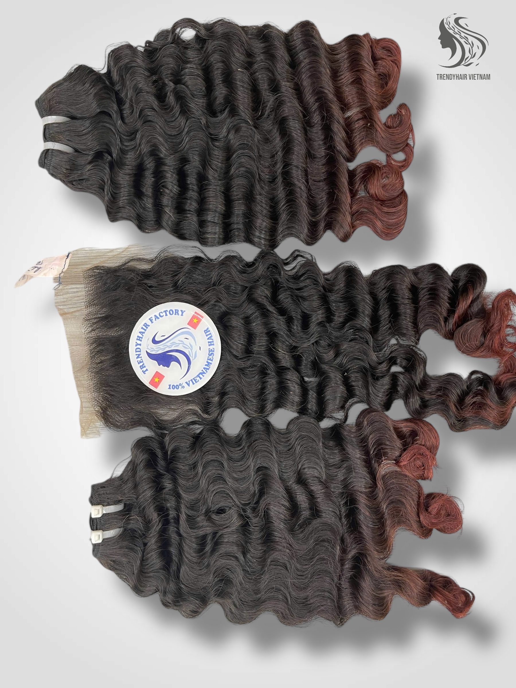 Combo 2 Bundles And 1 Closure 6x6 Vietnames Human Hair