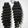 Deep Wave Black Color And Colored Human Hair Bundles 100 Grams