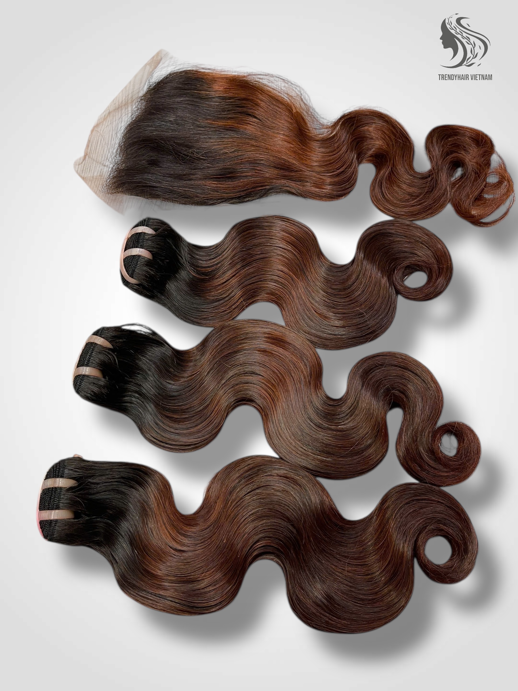 Combo 3 Bundles And 1 Closure 6x6 Vietnames Human Hair