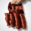 Bouncy Black Color And Colored Human Hair Bundles 100 Grams