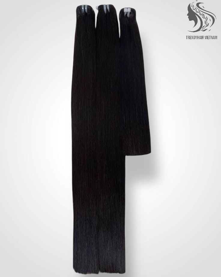 Straight Black Color And Colored Human Hair Bundles 100 Grams