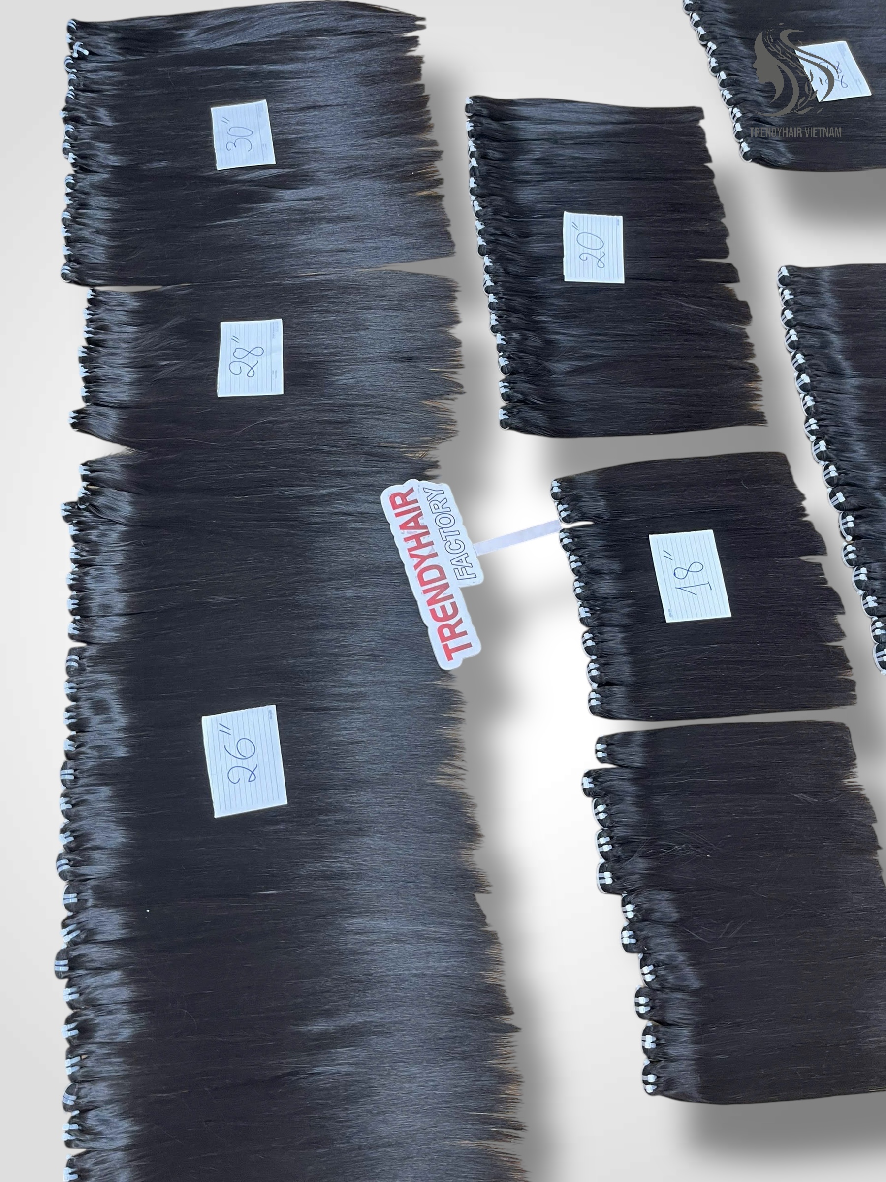 Straight Black Color And Colored Human Hair Bundles 100 Grams