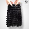 Deep Wave Black Color And Colored Human Hair Bundles 100 Grams