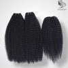 Kinky Straight And Afro Curl Black Color And Colored Human Hair Bundles 100 Grams