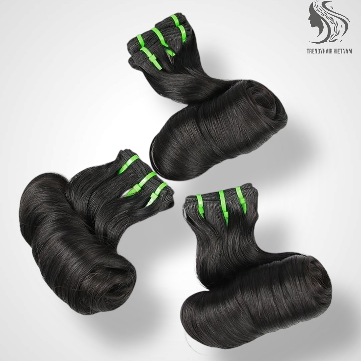 Egg Curl Black Color And Colored Human Hair Bundles 100 Grams