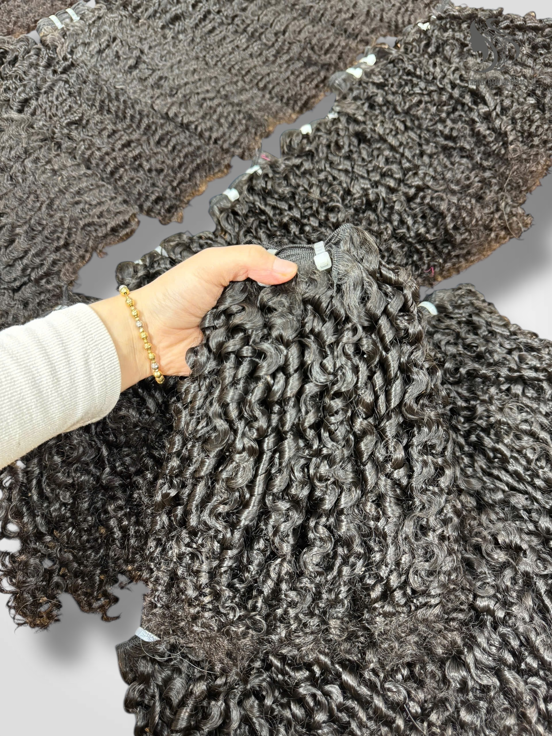 Pixie And Jerry Curl Black Color And Colored Human Hair Bundles 100 Grams