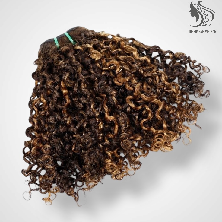 Pixie And Jerry Curl Black Color And Colored Human Hair Bundles 100 Grams