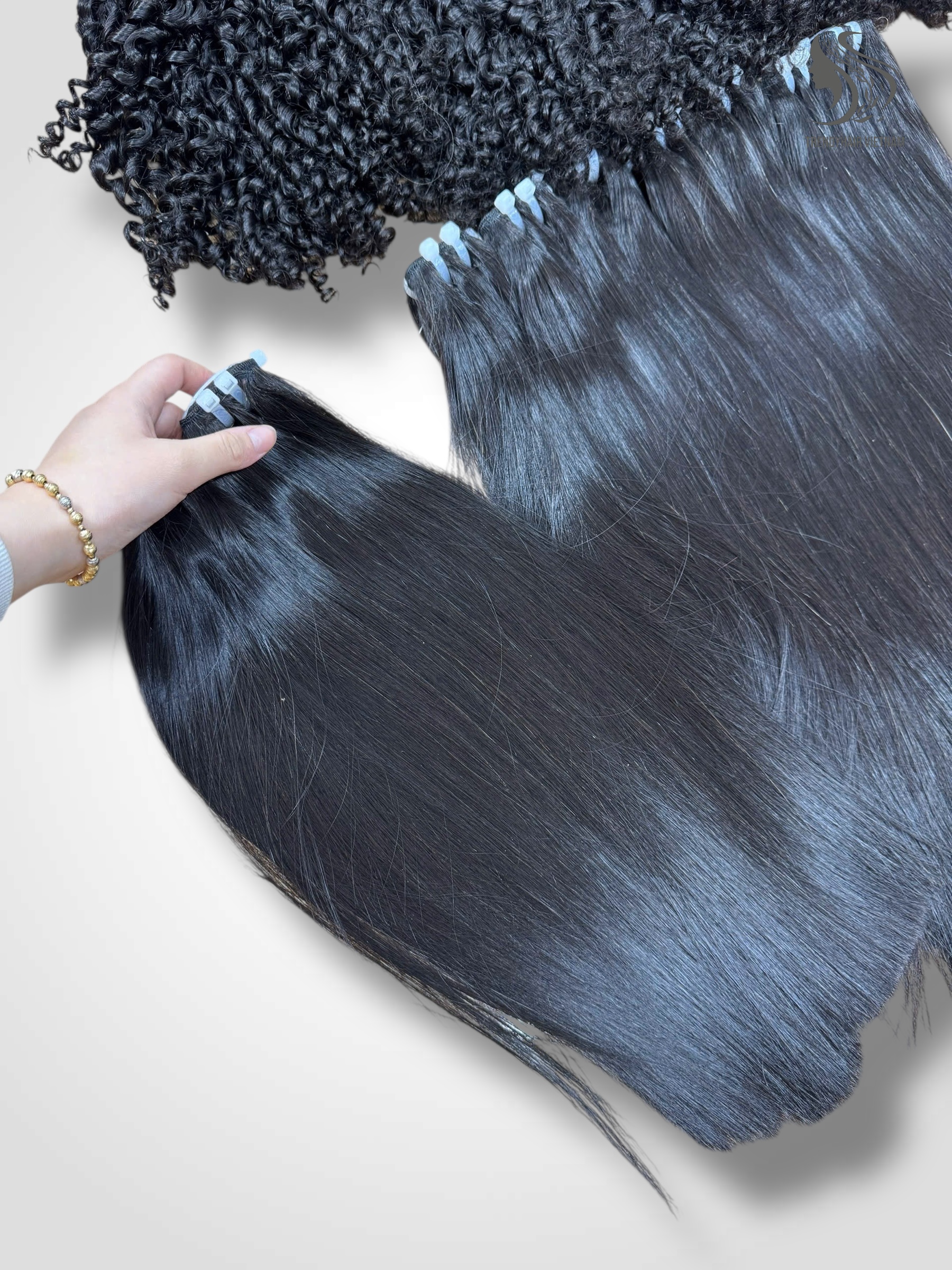 Straight Black Color And Colored Human Hair Bundles 100 Grams