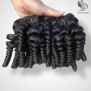 Loose Deep Black Color And Colored Human Hair Bundles 100 Grams