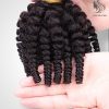 Loose Deep Black Color And Colored Human Hair Bundles 100 Grams