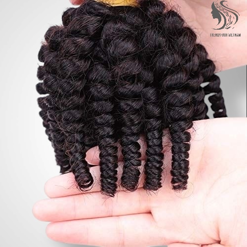 Loose Deep Black Color And Colored Human Hair Bundles 100 Grams