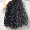 Water Wave Black Color And Colored Human Hair Bundles 100 Grams