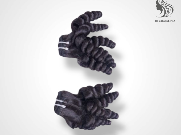 Loose Deep Black Color And Colored Human Hair Bundles 100 Grams