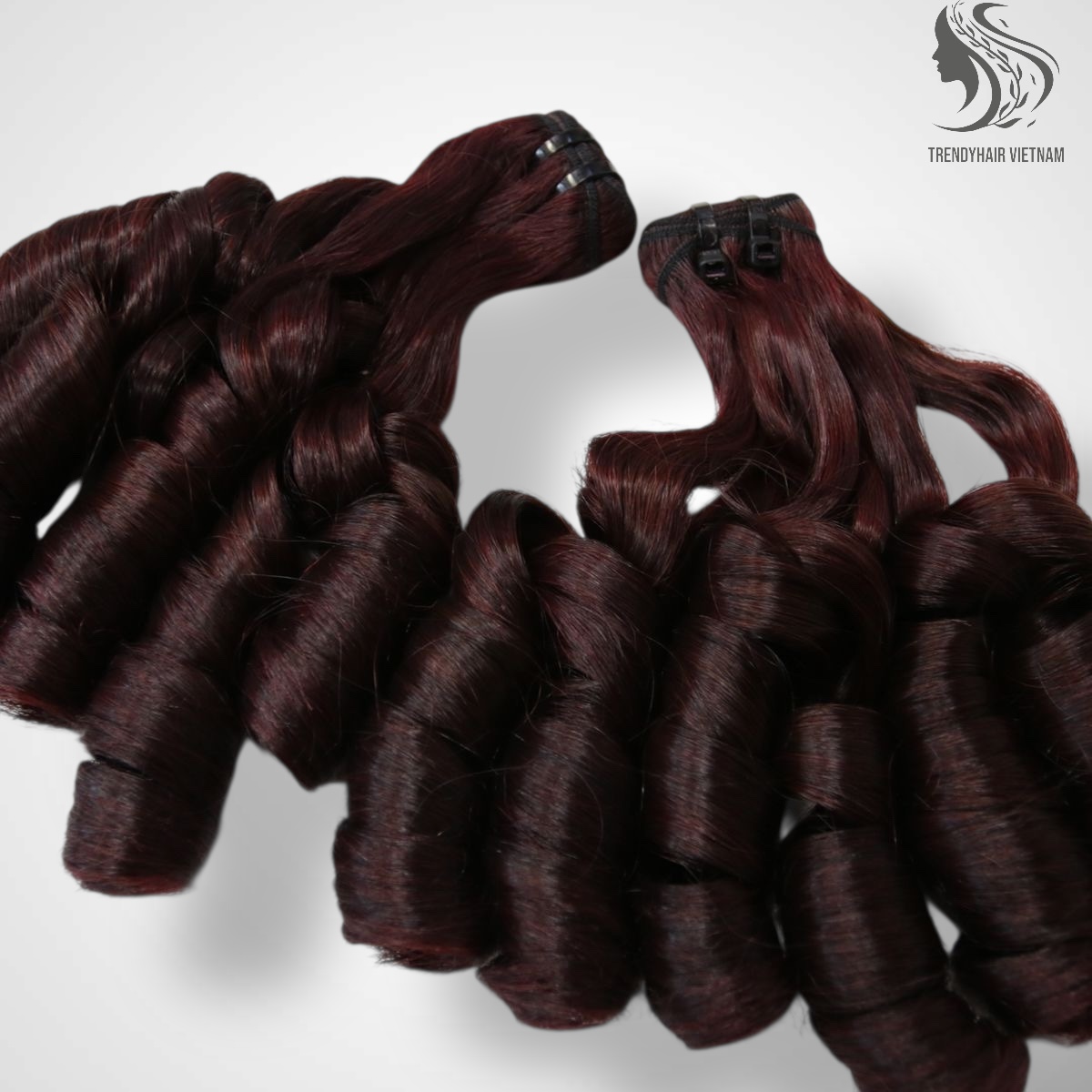 Bouncy Black Color And Colored Human Hair Bundles 100 Grams