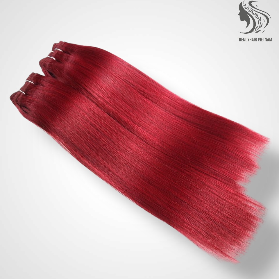 Straight Black Color And Colored Human Hair Bundles 100 Grams