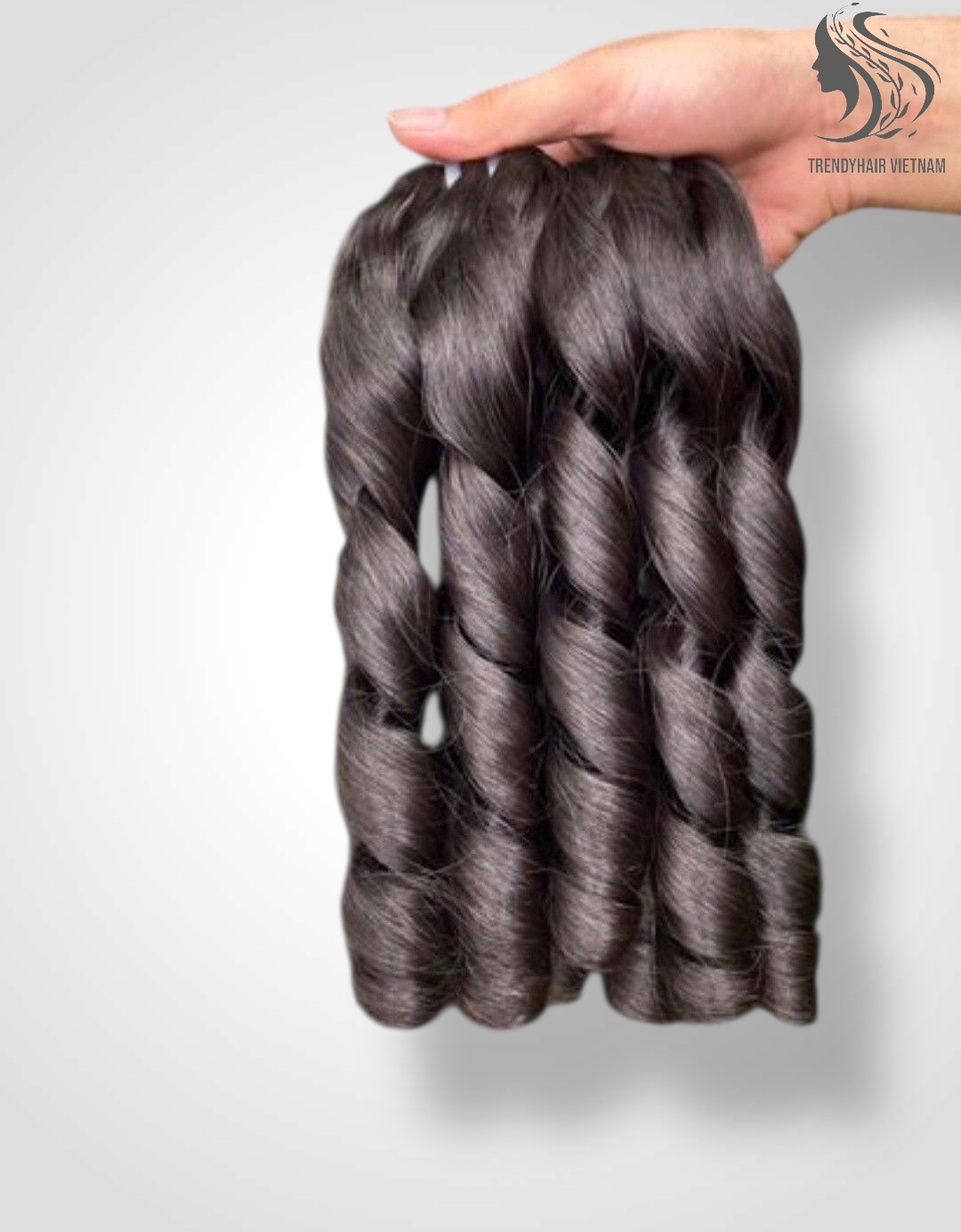Bouncy Black Color And Colored Human Hair Bundles 100 Grams