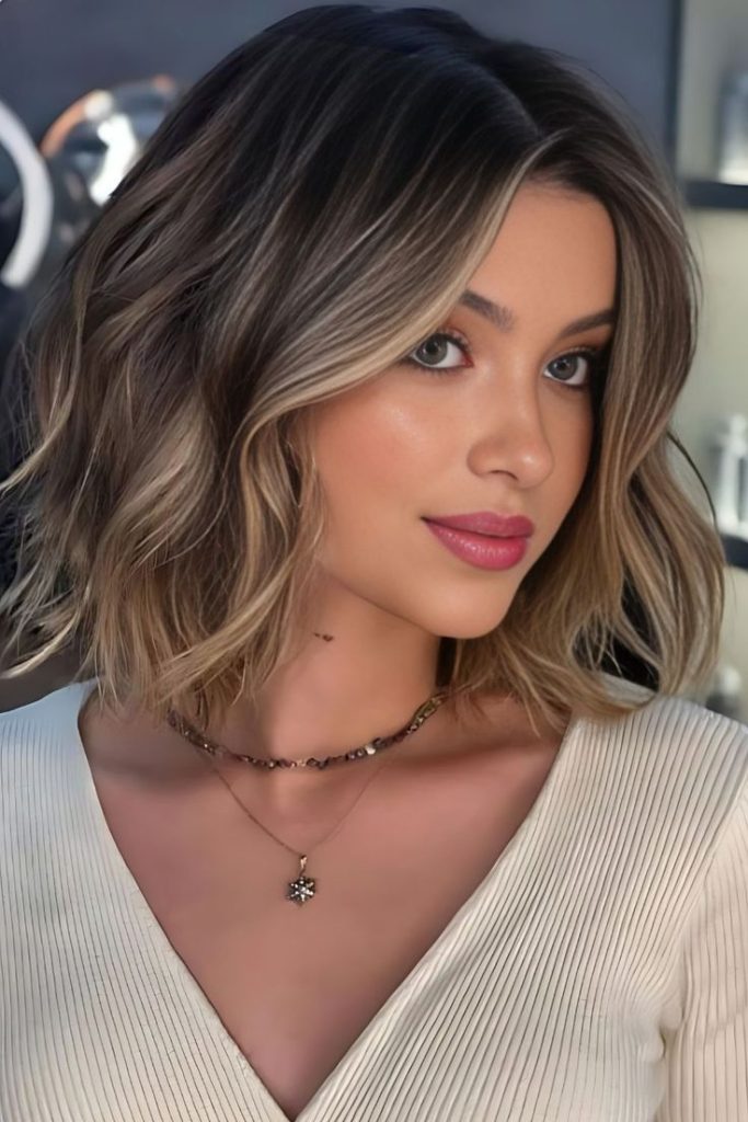 Model showcasing one of the top 2025 haircut trends female styles