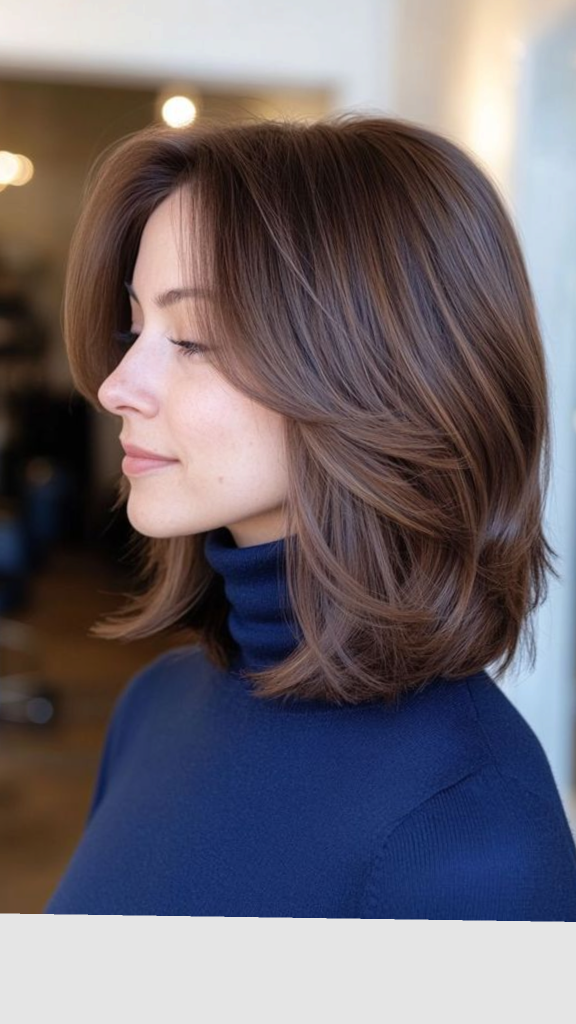 Model showcasing one of the top 2025 haircut trends female styles