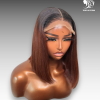 12 Inch Wig Ombre Color 230 grams Human Hair Lace Wig with HD lace, silky texture, and custom ombre shade – perfect for wholesale and individual use