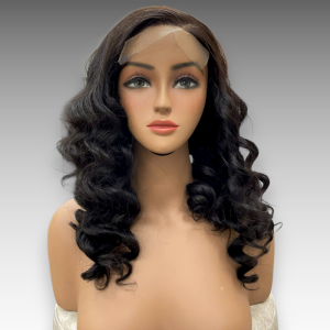 18 Inch Wig Black Color 250 grams Human Hair Lace Wig