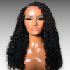 22 Inch Wig Black Color 270 grams Human Hair Lace Wig