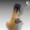 Long Wig 28inch - Blonde Color Human Hair Lace Wig