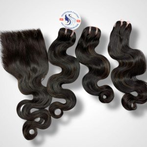 Combo 3 Bundles And 1 Closure 6x6 Vietnames Human Hair