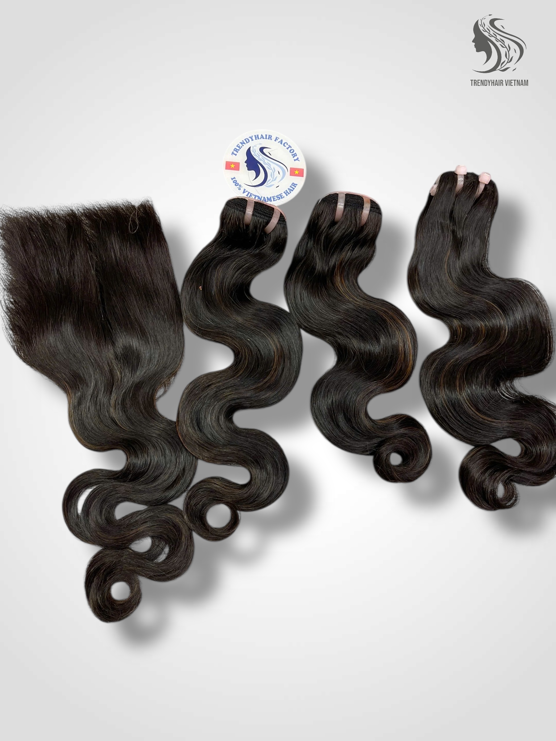 Combo 3 Bundles And 1 Closure 6x6 Vietnames Human Hair