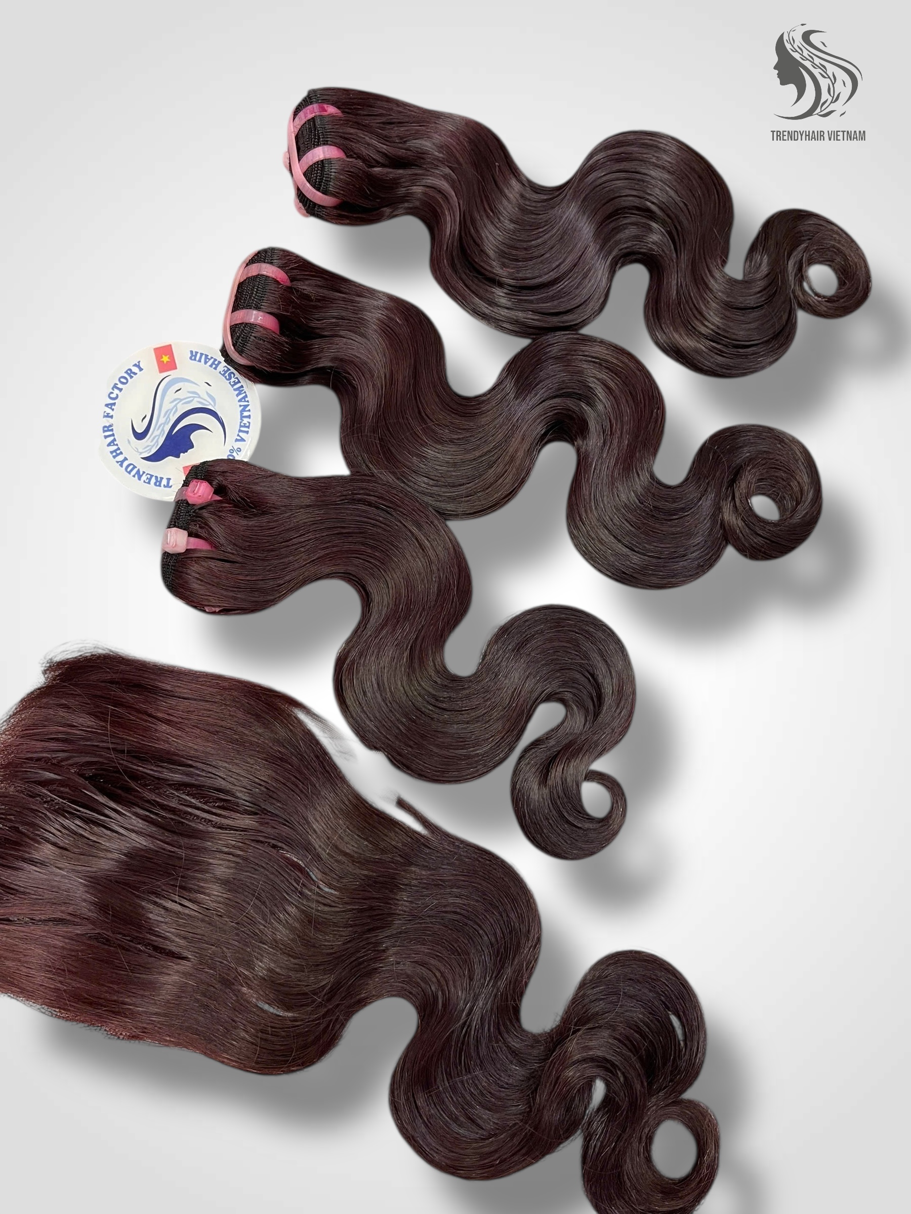 Combo 3 Bundles And 1 Closure 6x6 Vietnames Human Hair