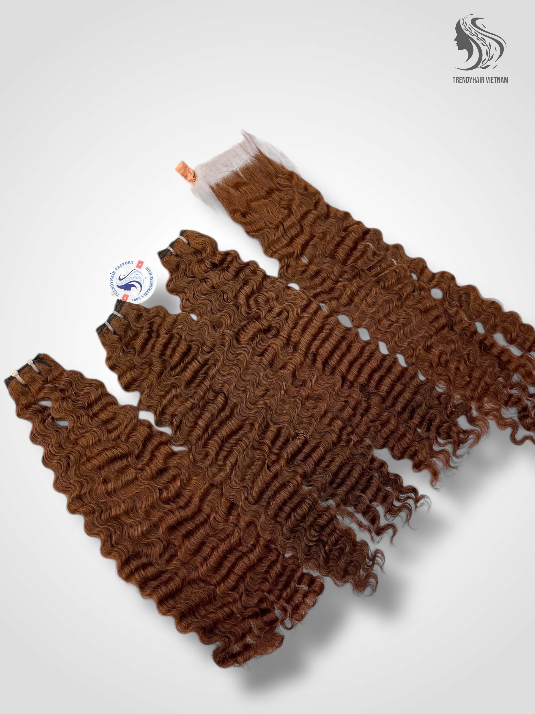 Combo 3 Bundles And 1 Closure 5x5 Vietnames Human Hair