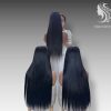 Combo 3 Wigs 28inch Black Color Human Hair Lace Wig – Premium Quality from Vietnam