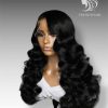 22inch wig – bouncy black color – human hair lace wig22inch wig – bouncy black color – human hair lace wig