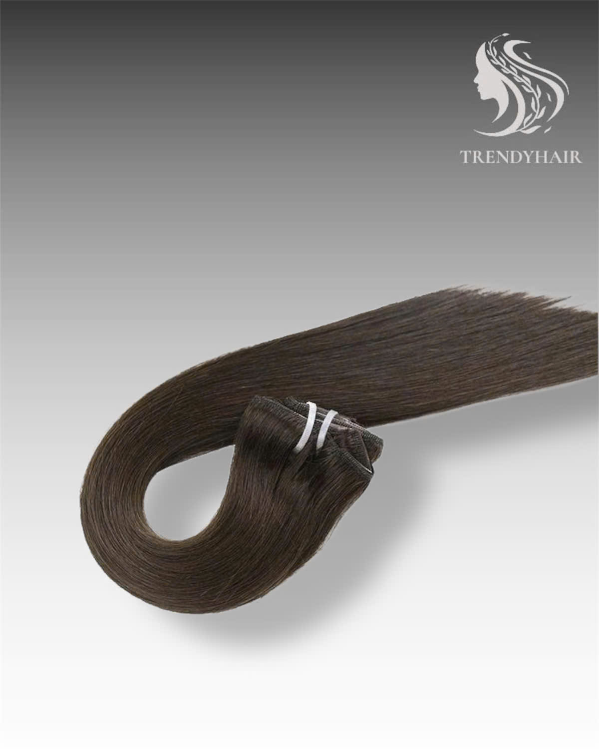 Hair Extension 8inch Brown Color Human Hair