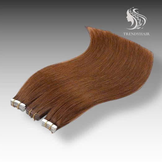 Combo 3 8inch Invisible Tape Brown Color Human Hair