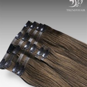 8INCH CLIP IN BROWN COLOR HUMAN HAIR – PREMIUM VIETNAMESE QUALITY