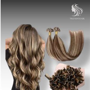Premium U Tip Brown Color Human Hair – Natural Shine, Long-Lasting & Easy to Style