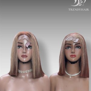 Combo 2 12 Inch Wig Blonde Color Human Hair Lace Wig – Premium Vietnamese Quality